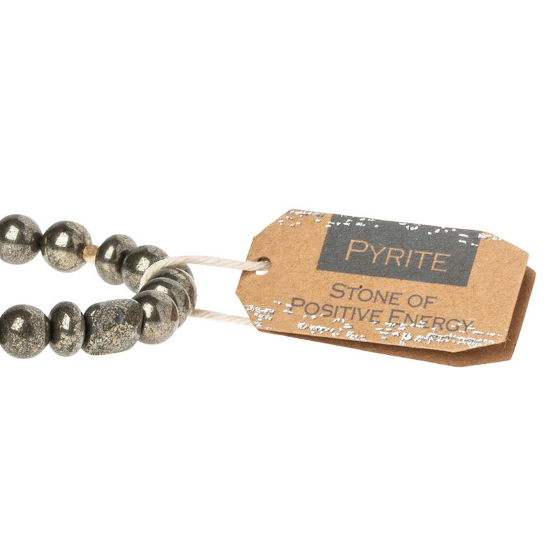 Pyrite Stone Bracelet-Stone of Energy
