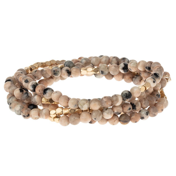 Stone Wrap Bracelet-Rhodonite-Stone of Healing