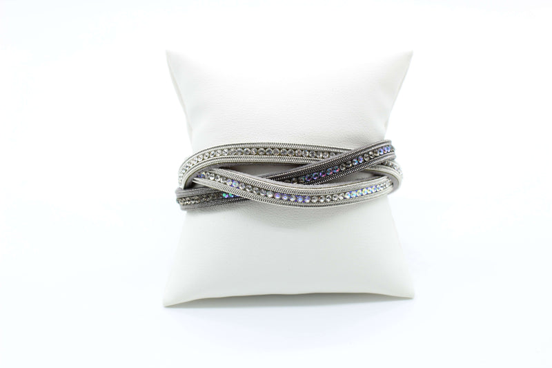 Bracelet - Three Strand Magnetic with Rhinestones