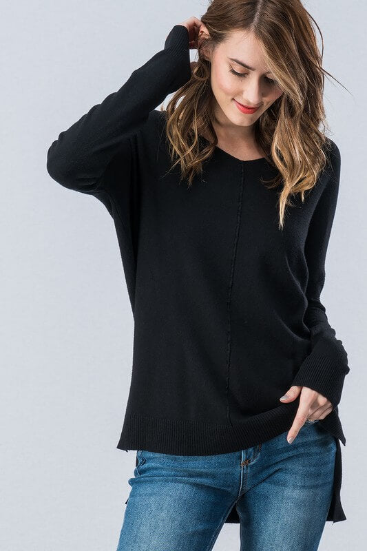 Soft High-Low Tunic Sweater